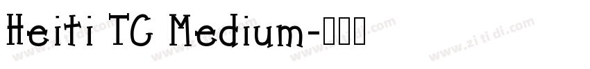Heiti TC Medium字体转换